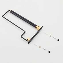Tendedero de ropa, tendal para secar la ropa, perchero de pared con brazo giratorio para colgar la ropa en la lavandería, garaje, interior y exterior, color negro - Blanco y Negro - Ver 8