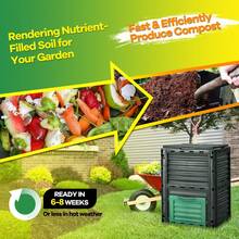 GOFLAME Large Outdoor Compost Bin 300L For Kitchen Waste And Garden Scraps - Green - View 8
