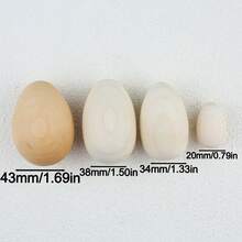 1-5 件木制复活节彩蛋，DIY 可涂漆装饰品，适合圣诞节、感恩节、新年、圣帕特里克节、情人节和其他节日