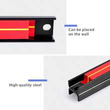 GOFLAME Set Of 3 Magnetic Tool Strip Holder Garage Rail Wall Mounted Bits Storage Rack - Red - View 6