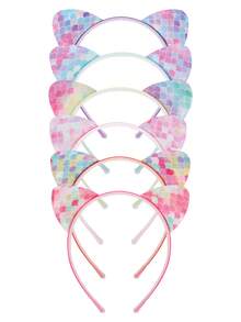 1/12pcs Cat Ear Sequined Headband Hair Accessories For Women, Cute Party/Festival Headdress,Cat Ears,Hairband,Hair Hoop Headbands - Multicolor - View 39