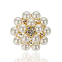 Faux Pearl, Rhinestone & Crystal Snowflake Brooch Pin, Fashion Accessory For Clothing, Bags, School/Office, Halloween Costume, Cute Teacher Gift - Multicolor - View 9