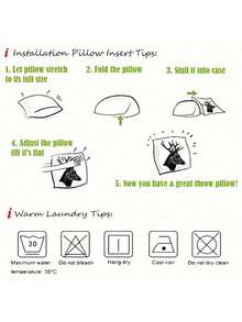 4 件套 Hello Fall 南瓜条纹图案枕套，涤纶装饰拉链单面印花靠垫套，适合派对、沙发、床、农舍、露台的丰收家居装饰