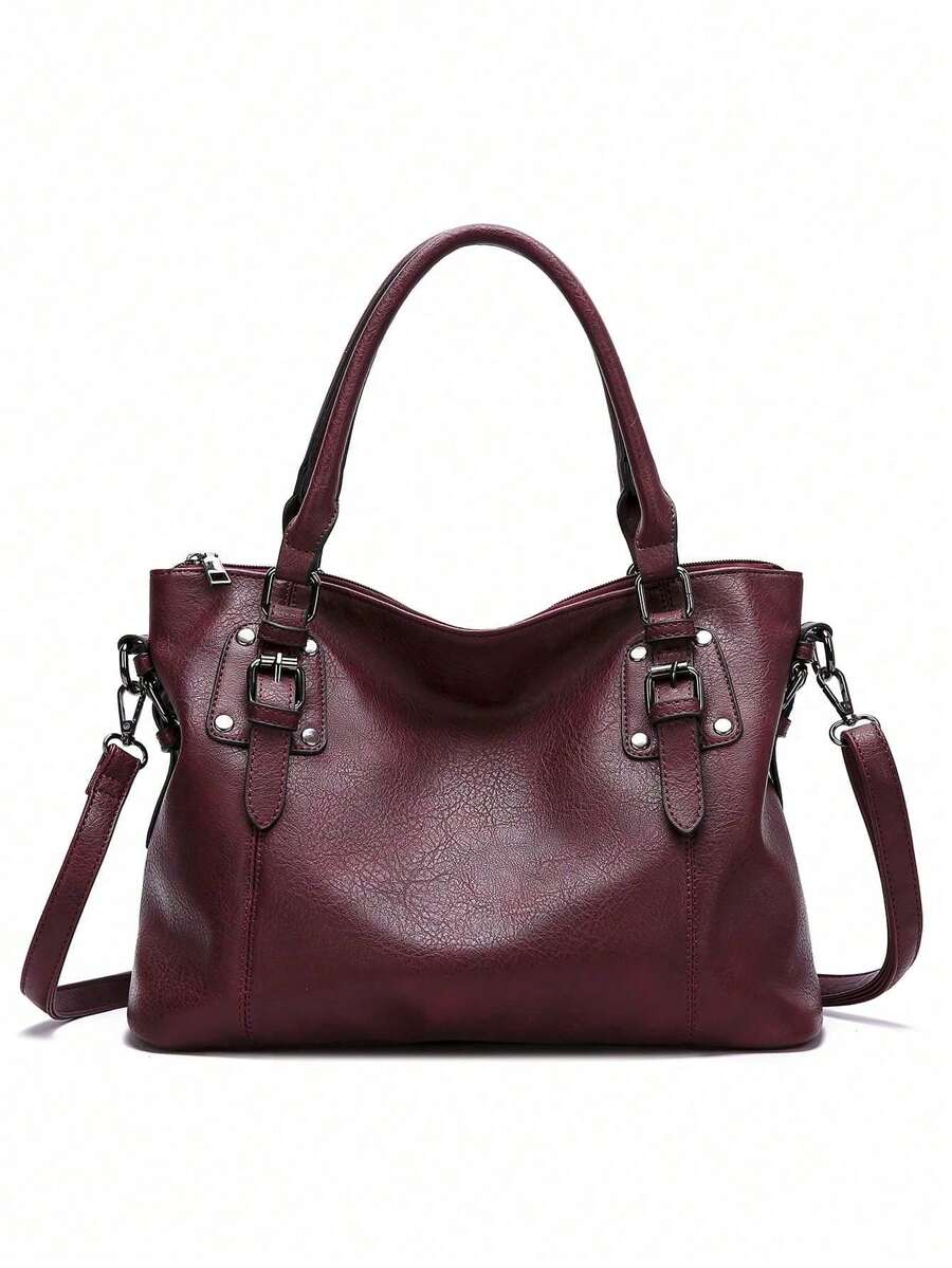 新款复古风格简约优雅大容量手提包