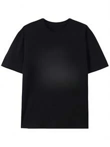 Homies" Graphic Cotton T-Shirt For Men And Women - Black Streetwear Designer Tee With Cartoon Print, Round Neck, Breathable & Durable For All Seasons - 黑色 - 查看 4