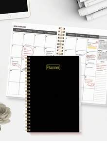 1 件装每日计划本，无日期，快速待办事项清单笔记本，螺旋形学术和约会计划本，适合男士和女士，返校用品 - 彩色 - 查看 7