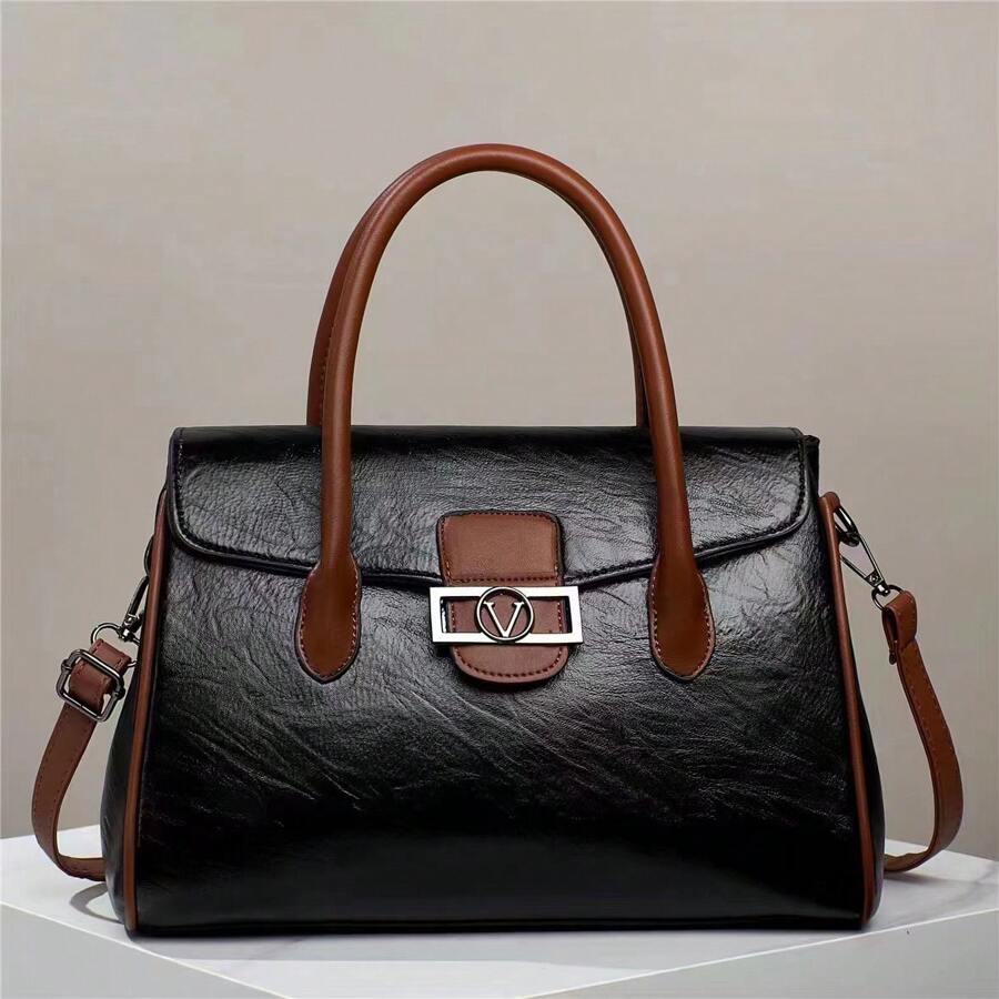 Women Top Handle Bags - 卡其色 - 查看 1