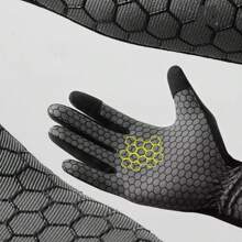 1 pereche de mănuși sport cu deget întreg, unisex, utilizare multi-sezon, antiderapante, respirabile, potrivite pentru ciclism zilnic și sporturi în aer liber