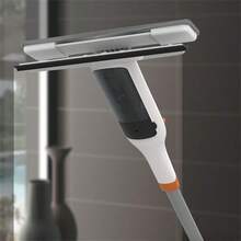 1 Stück Fensterreinigungsset für Zuhause, Hochreicht Fensterreiniger Sprüher & beidseitiger Abzieher mit Mopp-Griff