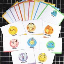 pokemon Pokémon/Invitation Cards, Pokémon Pattern Envelopes, Invitation Cards, Invitations To Birthday Parties, Party Events, Etc., Containing Envelopes, Stationery, Suitable As Party Party Supplies, Anime Patterns, Novelty Ideas, Suitable For All Ages