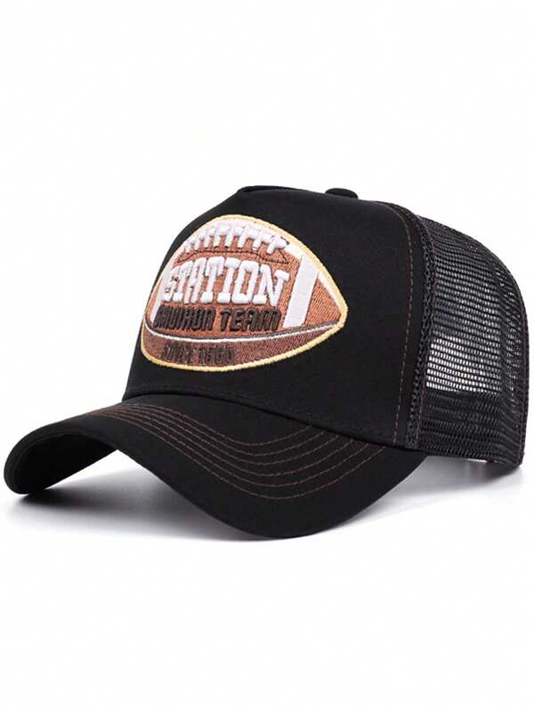 1pc New Football/Baseball Cap, Olive Green, Unisex Summer Casual Sun Visor Hat