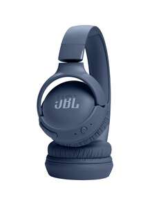 JBL Tune 520BT 耳机，通话降噪，电池续航时间长达 57 小时，支持快速充电，轻巧可折叠设计，蓝牙 5.3 无线免提通话，具备语音感应功能 - 藍色 - 查看 4
