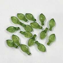 50/100 piezas Accesorios de joyería con forma de hoja para pendientes, pulseras, correas de teléfono, collares