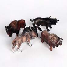 Farm Animals Toys Set,Simulated Calf Animal Model, Cow Statue Toy,Cake Decoration, Children's Holiday Gift