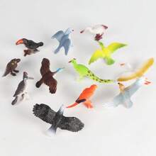 22 adorables poupées d'animaux, modèles d'animaux cognitifs – Décoration de gâteau parfaite et jouets puzzle pour perroquets, flamants roses, hiboux des neiges, hiboux et toucans ! Modèle de bureau, cadeau de vacances ! Décoration de la chambre