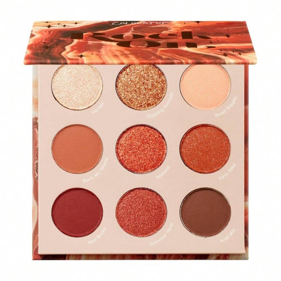 Paleta de sombras de ojos Colourpop Going Coconuts - Paleta de sombras de ojos neutras de tonos fríos con acabados aterciopelados y sedosos - Maquillaje de ojos de alta pigmentación con fórmula de larga duración (0,3 oz)