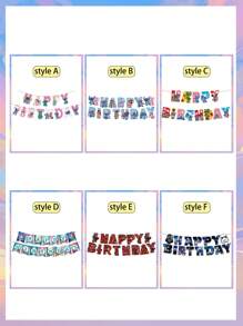 Disney Decoraciones de bandera y banner de fiesta de series como , Deadpool, La sirenita, Stitch, regalos pequeños para fiestas, decoraciones de escena de fiesta, arreglos de fiesta de cumpleaños al aire libre, decoraciones de cumpleaños, decoraciones de fiesta de festival, pancartas de "Feliz cumpleaños", decoraciones de fiesta temática variadas, decoraciones de escenario de cumpleaños, colgadores de decoración de fiesta popular de Disney
