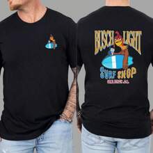 Camiseta Busch Light Chicken Joe Surfs Up unisex, 100% algodón - Negro - Ver 2