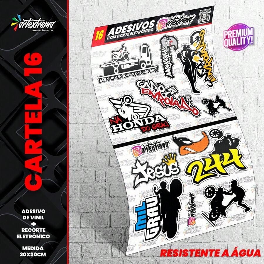 Sticker Sheet - REF 16 - Car - Motorcycle - Truck - Bike - Stickers - Various - Nhiều màu - Xem 1