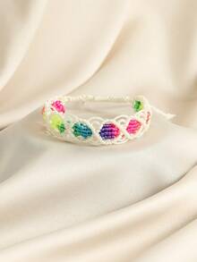 1 件女士中国结手链，手工波西米亚风格编织绳手链，时尚优雅可调节情侣手链，适合海滩、度假、休闲日常佩戴 - 中國結手鍊 - 查看 2