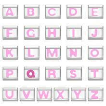 Pulseira modular de encaixe com pingentes de animais, letras, corações, flores e luas. Estilo urbano casual, essencial para o Natal e o Halloween. Tons outonais, design local, prática e elegante, com um toque natalino. Feita em aço inoxidável. Ideal para decoração de Natal, estilo outonal para o escritório, inspiração para looks de festa e presente de Natal. - M285260 - Ver 4