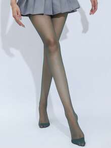 1 Pair Women's Sexy Velvet Pantyhose - Multicolor - View 9