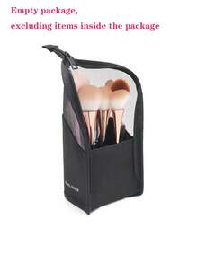 1个多功能3D化妆刷收纳盒，透明PVC防水旅行化妆刷架，适用于收纳化妆刷、眉笔、口红、牙刷和其他洗漱用品。 用途广泛，可用作化妆包、梳妆台收纳盒、化妆包、化妆收纳盒、化妆品收纳盒、化妆包、化妆品整理盒、化妆包、梳妆台配件、化妆包、化妆袋、首饰盒、化妆刷架、化妆刷架、香水收纳盒、化妆包、圣诞礼物、房间装饰。 - 彩色 - 查看 9