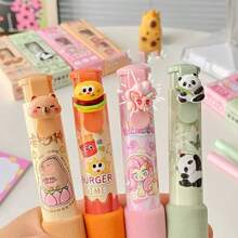 1 Piece Of Cartoon Capybara Press Eraser, Student Correction Tool, Children's Non-Leaving Eraser, School Office Supplies, Gift, Creative Stationery, School Supplies, Back To School