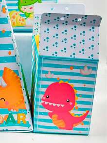 20 DINO BABY Boxes – Party Favors For Children's Parties – WITHOUT PERSONALIZATION | Grab And Assemble - 彩色 - 查看 4