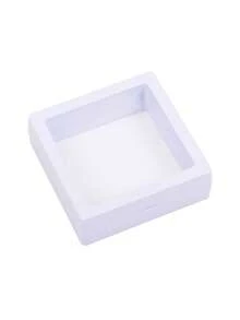 20 件珠宝展示盒，珠宝收纳包装盒，透明/黑色/白色 PE 薄膜浮动收纳盒，用于戒指/耳环/项链，防锈密封收纳盒，带松紧带，高级礼品盒，用于手镯、吊坠和手工工艺品，珠宝收纳盒和收纳盒 - 彩色 - 查看 2