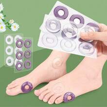 1pc Gel Round Foot Pads, Soft Shock-Absorbing Sole Stickers Suitable For High Heels, Shoes, Boots, Sandals - Multicolor - View 3