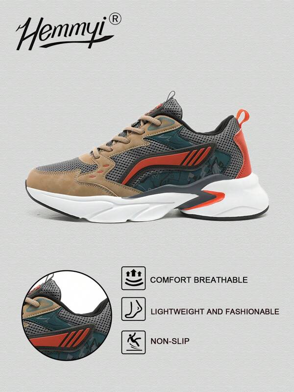Hemmyi Neue atmungsaktive Outdoor-Lässig-Laufschuhe für Frühling/Sommer, modische Schnürschuhe für Sport-Lässig-Sneaker in Große Größen