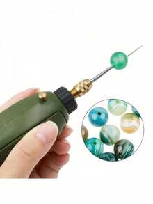 Brocas de grabado con punta de rhinestone de alta precisión, adecuadas para jade, perlas falsas y tallado - ¡Herramienta de corte rápido! Herramienta esencial para joyería y tallado de jade - Plateado - Ver 1