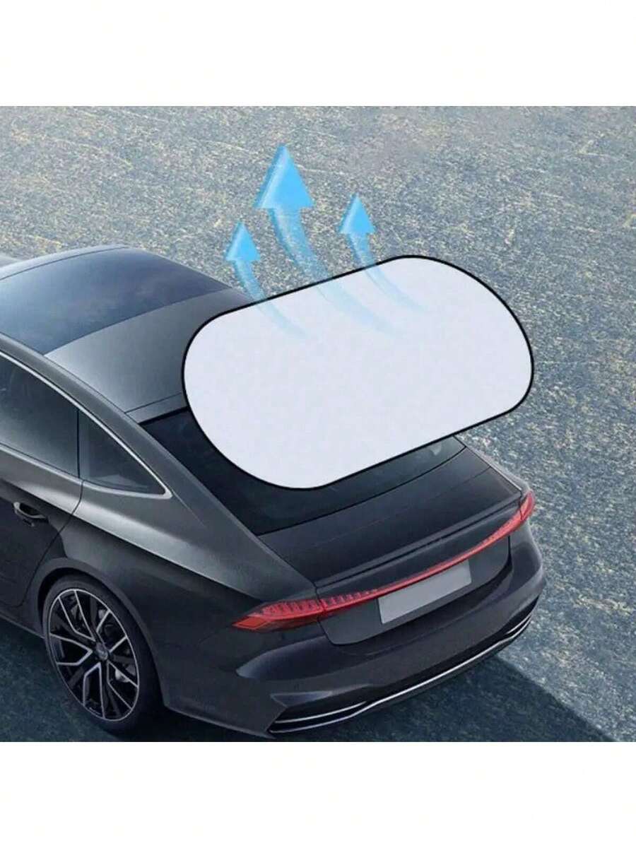 Easypie Selection 1个吸盘式后窗遮阳帘 - 阻挡紫外线并提供隐私保护，可折叠汽车遮阳板，适用于轿车、SUV、卡车，通用型，夏季必备 - 均碼 - 查看 1