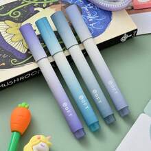 4pcs Gradient Fluorescent Highlighter Pens, High-Quality Colorful Textmarker Pen For Students, Large Capacity, Eye-Protection, Great For Back To School & Holiday Gifts