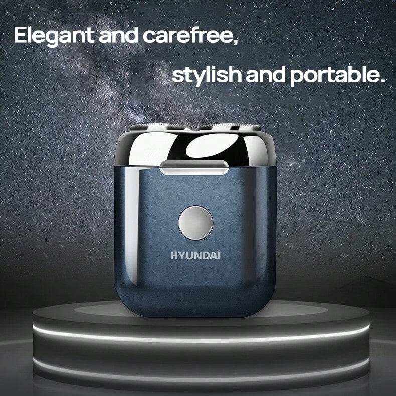 HYUNDAI YS665 Men's Electric Shaver, Portable, Long Battery Life, Wet And Dry Dual-Use, Full Body Waterproof, Fast Charging Travel Shaver, Jazz Blue - Jazz Blue - View 1