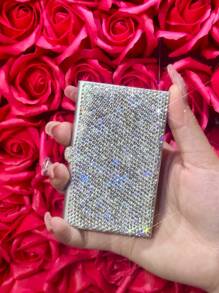 Metal Credit Card Holder Wallet And Business Card Case For Women, Suitable For Both Men And Women. , Compact, And Easy To Carry. Perfect For Business Cards, Cash, And Office Use. An Ideal Gift For Women