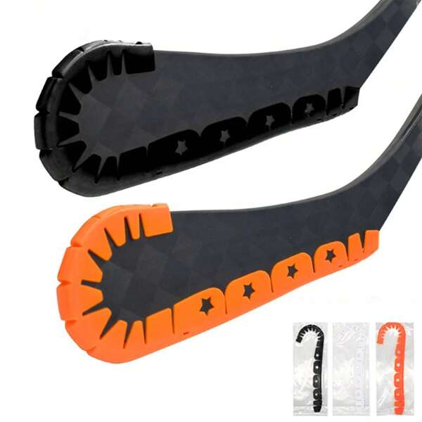 Eishockey Klingenschutz aus PP Material, kratzfeste Abdeckung für Schläger & Pucks, erhältlich in Orange/Weiß/Schwarz
