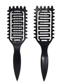 Cepillo definidor de rizos, cepillo para cabello rizado para rizos, ondas y espirales, definir, dar volumen, desenredar rizos de mujeres y niñas, reduce el tirón y el frizz del cabello