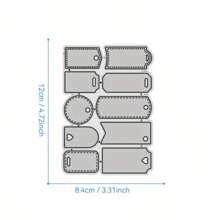 New Arrival 10 Different Pendant Shapes Metal Cutting Dies For DIY Scrapbooking Card Making Stencils Embossing Craft Decoration