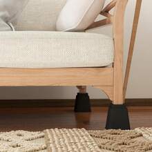 LILIIN Furniture Risers Set Of 8, Table Riser Feet, Bed Feet, Furniture Riser & Table Leg Extension, 10cm + 15cm High Combination Table And Bed Riser, Load-Bearing - Square - Black - View 9