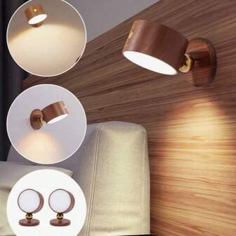 GOOD 2 confezioni di lampada da comodino portatile a LED, lampada da parete camera da letto con dimmer touch, luce notturna occhi-friendly per comodini e soggiorni