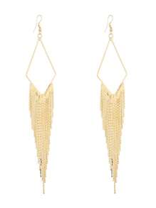 Vintage Luxurious Exquisite Boho Geometric Fringed Pendant Stud Earrings For Woman Summer Daily Beach Vacation Music Festival Party ,Gift For Her