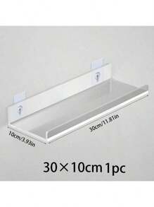 Clear Acrylic Shelves, 2 Packs Wall Mounted Floating Shelves, Bathroom Wall Mounted Shelves, Invisible Clear Bathroom Shelves, Home Decor Bookshelf