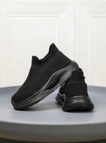 1 Paio Di Calzini Sportivi Per Bambini, Calze Morbide E Bre Ammortizzanti Asciugatura Rapida Leggero Design Antiscivolo senza lacci, Stile Casual Adatto Per R, A Righe, Per Strada/Sciocco