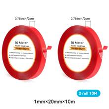 CILIA 1/2 Rolls 1*1000cm/2*1000cm High Viscosity Nano Double Sided Tape, With Strong Adhesive, More Solid Than Hooks, Washable Double Sided Tape,Reusable Waterproof Double Sided Tape For Multi-Scene Use,Paste Items Without Traces Without Damaging Walls