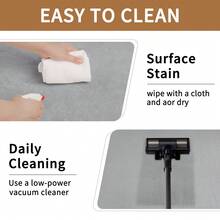 Sour Lemon Rugs Living Room - Grey Area Rugs For Bedroom Faux Rabbit Fur Large Rug,Anti Slip Rug Large Floor Carpet Short Pile Area Rug For Living Room, Bedroom, 160X230CM - Light Grey - View 5