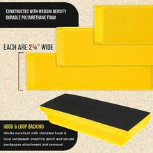DuraGold Pro Series Rectangle Sanding Block Kit With 3 Blocks 5 73 4 10 Auto Paint Prep For Woodworking - As Pic - View 3