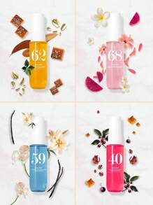 Juego de 1/2/3/4 piezas de Colección Brasileña Spray Bruma con Caja de Regalo, Edición Limitada Aromaterapia Ambientador Interior, Exterior Fragancia de varios niveles que eleva el estado de felicidad con aroma natural, duradero y encantador de vainilla, coco, floral, frutal, cítrico, madera, acuático y marino ideal para citas, fiestas, reuniones, viajes, hogar, hotel, oficina, regalo perfecto para familiares y amigos