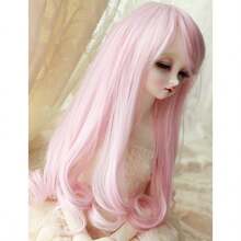 MLinfairy 89 Inch 1 3 BJD Wig Doll Hair SD DZ DD DOD LUTS Long Wig Pink 6001 - Hồng - Xem 2